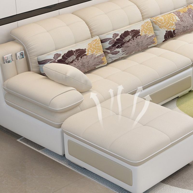 Sezione da braccio del cuscino scandinavo divano, sezionali di Chesterfield in leatine finte