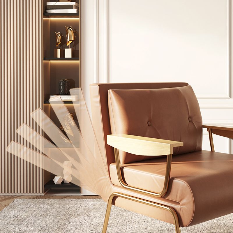 Sofá de durmiente de Futon Futon Glam Faux en almohada naranja incluida