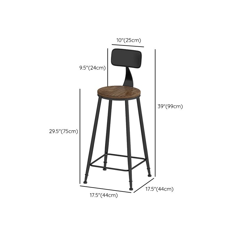 Rectangle Bar Pub Table Set 1/4 Pcs Solid Wood Top Bar Table and Iron Stools Clearhalo 'Bar Furniture' 'furn' 'furn_home_bar_bar_sets' 'Furniture' 'Home Bars & Bar Sets' 'home_bar_bar_sets' 'Kitchen & Dining Furniture' 1200x1200_8bb7bf02-064d-4270-ac70-9963bd02027c