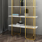 Contemporary Style Bookcase Metal Open Back Etagere Bookshelf for Home Office