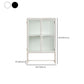 Modern Curio Cabinet Metal Glass Doors Buffet Cabinet for Dining Room