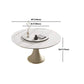 Round Glam Dining Room Set 1/4/5/9 Pcs Sintered Stone Dining Table and Chairs Clearhalo 'Dining Room Sets' 'Dining Tables & Seating' 'dining_room_set' 'furn' 'furn_dining_room_set' 'Furniture' 'Kitchen & Dining Furniture' 1200x1200_8bb89b2a-ac12-4ecb-a02b-a6fe40052f0f