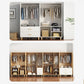 Contemporary Wardrobe Armoire Wooden Armoire with Doors and Legs