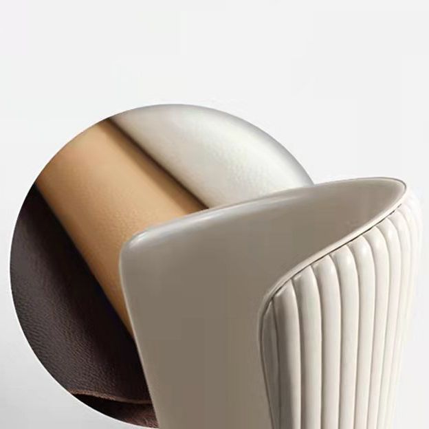 Contemporary Style Leather Chair Armless Parsons Chair with Wooden Legs for Dining Room Clearhalo ' kitchen&dining_furn' 'Dining Chairs' 'Dining Tables & Seating' 'dining_chair' 'furn' 'furn_dining_chair' 'Furniture' 'furniture_dining_chair' 'Kitchen & Dining Furniture' 'kitchen' 1200x1200_8bba464a-0a97-4a65-89b8-5d1d81db5347