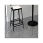 Industrial Low Back Barstools Square Bar Stools with Metal Base Clearhalo 'Bar Furniture' 'Bar Stools' 'bar_stools' 'furn' 'furn_bar_stools' 'Furniture' 'Kitchen & Dining Furniture' 1200x1200_8bbc7bd8-2b41-441a-bcb9-882daf70c41a