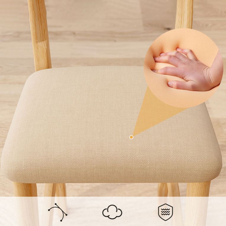 Solid Wood Bar Stool Backrest Upholstered Bar Stools for Dining Room Clearhalo 'Bar Furniture' 'Bar Stools' 'bar_stools' 'furn' 'furn_bar_stools' 'Furniture' 'Kitchen & Dining Furniture' 1200x1200_8bbda0d4-70e3-411a-b1d7-3102e038f981