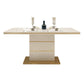 Metal Traditional Luxury Rectangle Dining Table Sintered Stone Table for Dining Room Clearhalo ' dining_table' 'Dining Tables & Seating' 'Dining Tables' 'furn' 'furn_dining_table' 'Furniture' 'furniture_dining_table' 'Kitchen & Dining Furniture' 'kitchen&dining_furn' 'kitchen' 'kitchen_dining_table' 1200x1200_8bbf4eed-eb39-4a9e-ad83-ca6b3fa716d4