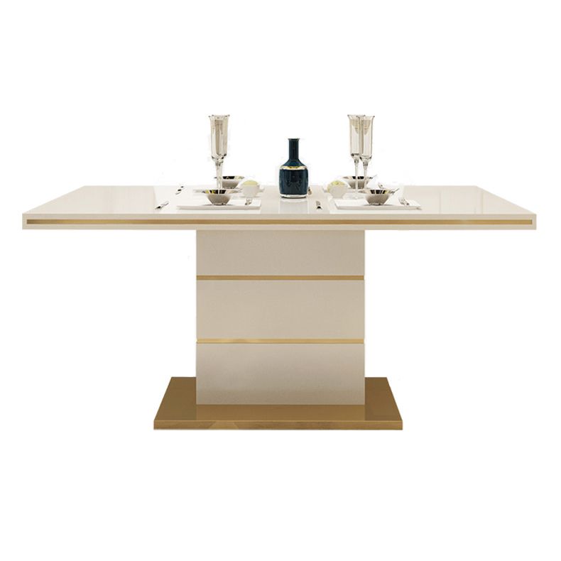 Metal Traditional Luxury Rectangle Dining Table Sintered Stone Table for Dining Room Clearhalo ' dining_table' 'Dining Tables & Seating' 'Dining Tables' 'furn' 'furn_dining_table' 'Furniture' 'furniture_dining_table' 'Kitchen & Dining Furniture' 'kitchen&dining_furn' 'kitchen' 'kitchen_dining_table' 1200x1200_8bbf4eed-eb39-4a9e-ad83-ca6b3fa716d4