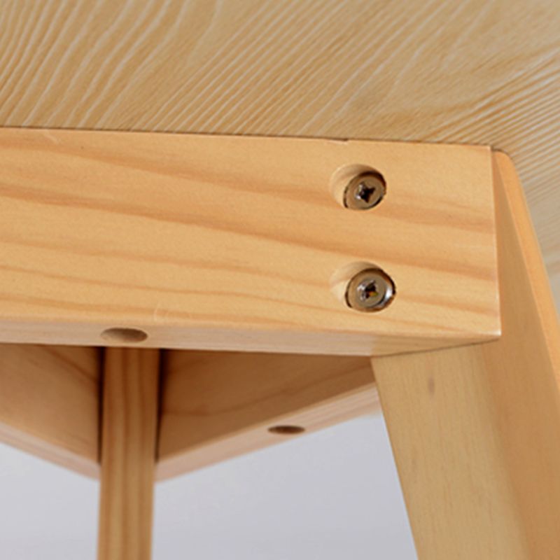 Scandinave 23,6 "/27,5" Table d'appoint en bois rond 3 Table de fin de jambes