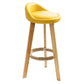Scandinavia Style Bar-stool Wooden Legs Round Seat with Low Back Barstool Clearhalo 'Bar Furniture' 'Bar Stools' 'bar_stools' 'furn' 'furn_bar_stools' 'furniture_bar_stools' 'Kitchen & Dining Furniture' 'kitchen&dining_furn' 'kitchen' 'kitchen_furn' Furniture' 1200x1200_8bc07cdd-24e9-4da5-869c-eb525cdbd251