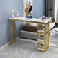 Mesa industrial rectangular con altura de barra, mesa de bar de madera sintética con base de almacenamiento