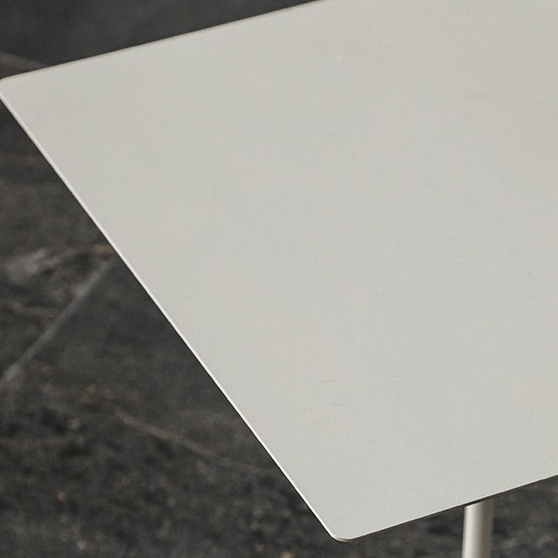 Mid-Century 19" Tall C Side Table Metal Rectangular Side Table