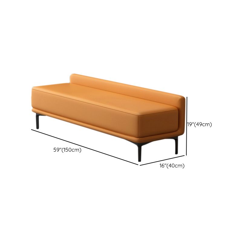 Contemporary Cushioned Seating Bench Rectangle Entryway and Bedroom Bench Clearhalo 'Benches' 'Chairs & Seating' 'furn' 'furn_benches' 'Furniture' 'Living Room Furniture' 1200x1200_8bc481f2-50ca-4b07-b837-bfff9799960f