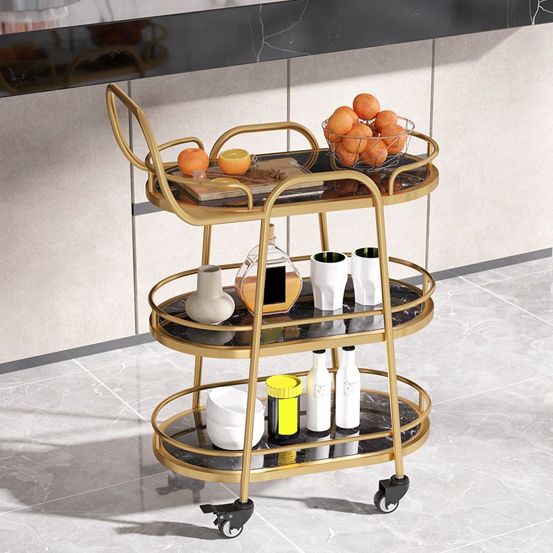 32.28" High Rolling Contemporary Prep Table Stone Prep Table for Restaurant