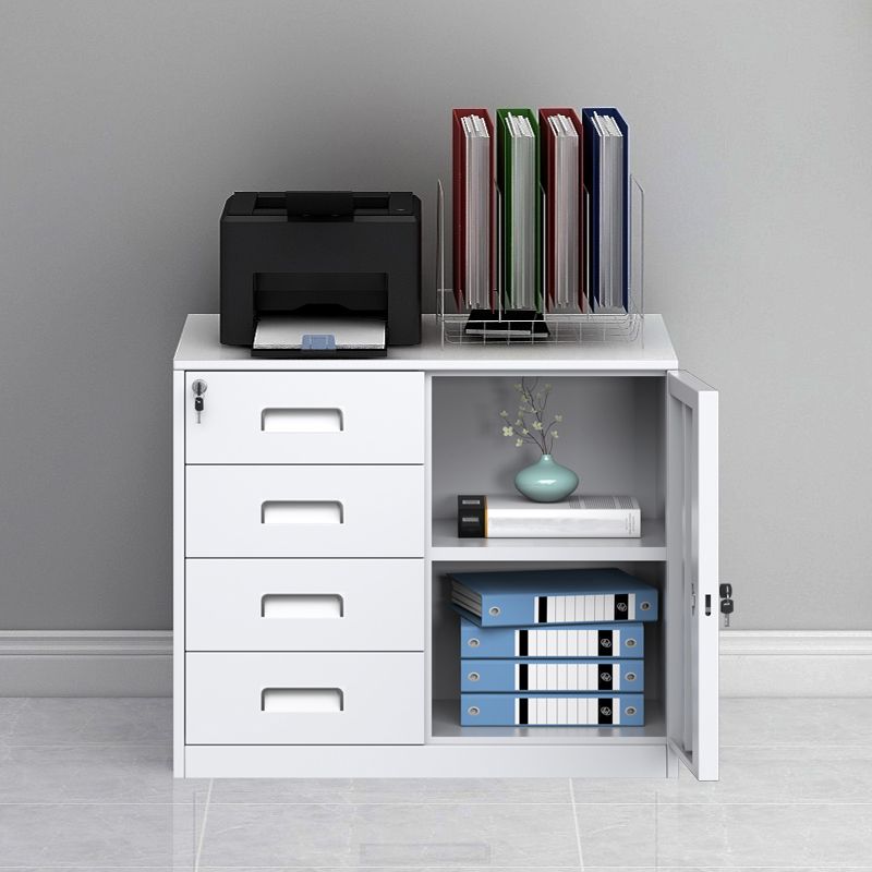 Contemporary Style Lateral Filing Cabinet Metal Filing Cabinet with Locking Storage Clearhalo 'Filing Cabinets' 'filling_cabinets' 'furn' 'furn_filling_cabinets' 'Furniture' 'Office Furniture' 1200x1200_8bc67a82-4d27-4e7b-8883-7a668b0bb1c6