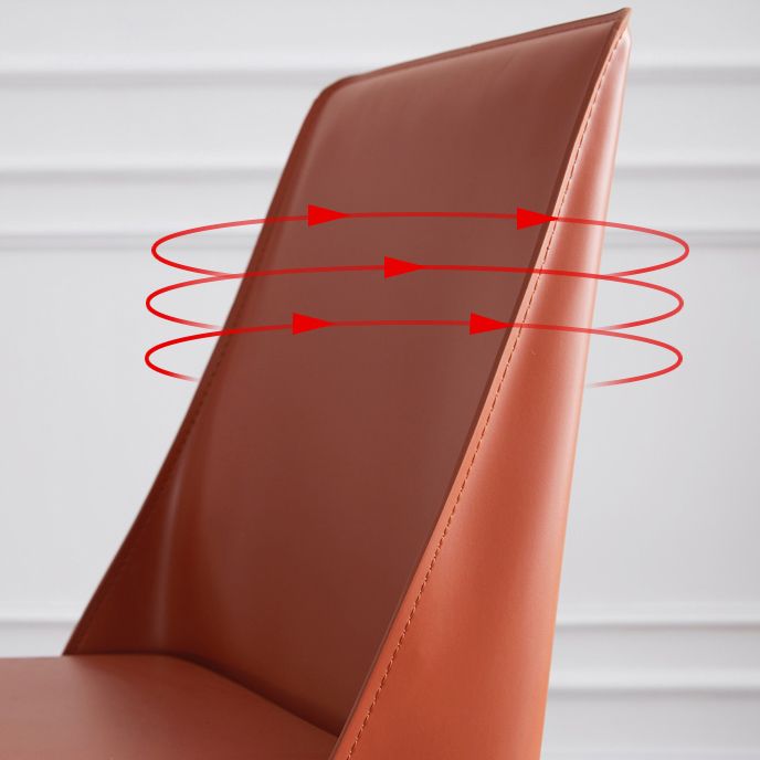 Modern Metal Dining Room Chairs Armless Leather Dining Chair for Restaurant Clearhalo ' kitchen&dining_furn' 'Dining Chairs' 'Dining Tables & Seating' 'dining_chair' 'furn' 'furn_dining_chair' 'Furniture' 'furniture_dining_chair' 'Kitchen & Dining Furniture' 'kitchen' 1200x1200_8bc758e8-f183-4718-bde2-3e8c53bae3e4