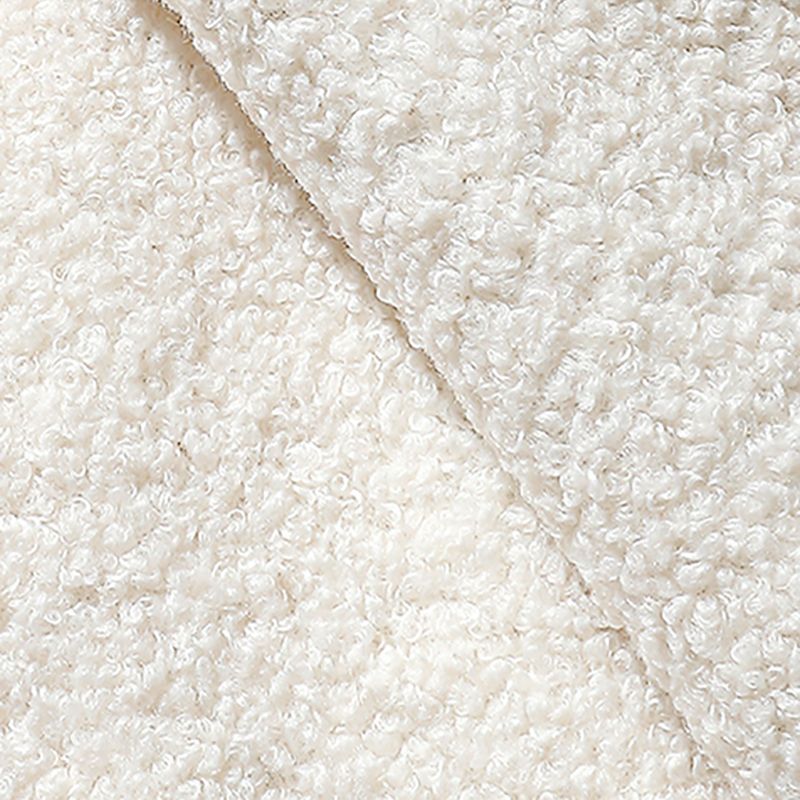 Canapé-lit scandinave de 40 "de large siège en tissu blanc avec oreillers