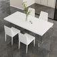 White Dining Table Set 1/3/4/5 Pcs Modern Dining Table with Chairs Clearhalo 'Dining Room Sets' 'Dining Tables & Seating' 'dining_room_set' 'furn' 'furn_dining_room_set' 'Furniture' 'Kitchen & Dining Furniture' 1200x1200_8bc95035-e791-41c3-9546-e49e52422640