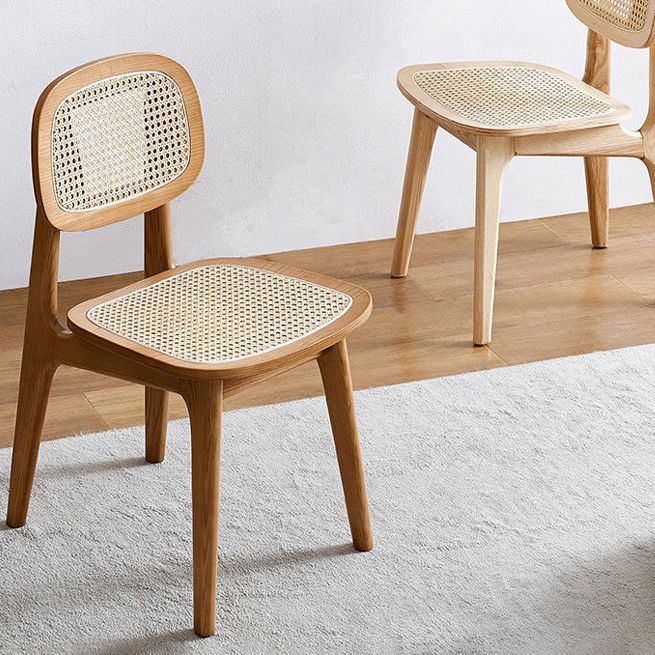 Armless Dining Chairs Modern Rubber Wood Side Chairs for Kitchen Clearhalo 'Dining Chairs' 'Dining Tables & Seating' 'dining_chair' 'furn' 'furn_dining_chair' 'Furniture' 'furniture_dining_chair' 'Kitchen & Dining Furniture' 1200x1200_8bca3d39-e6a4-4148-927a-aec8c4af4155