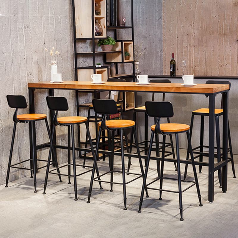 Coffee Shop 1/2/5/8 Pieces Table and Stool Set Rectangle Glam Pub Dining Set Clearhalo 'Bar Furniture' 'furn' 'furn_home_bar_bar_sets' 'Furniture' 'Home Bars & Bar Sets' 'home_bar_bar_sets' 'Kitchen & Dining Furniture' 1200x1200_8bcacdcf-2476-4d93-b8e4-eb9ec6694715