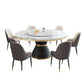 Modern Dining Set 1/5/7 Pcs Round Marble Dining Table and Upholstered Chairs Clearhalo 'Dining Room Sets' 'Dining Tables & Seating' 'dining_room_set' 'furn' 'furn_dining_room_set' 'Furniture' 'Kitchen & Dining Furniture' 1200x1200_8bcaee6f-57c7-423b-8537-e4c398b050a2
