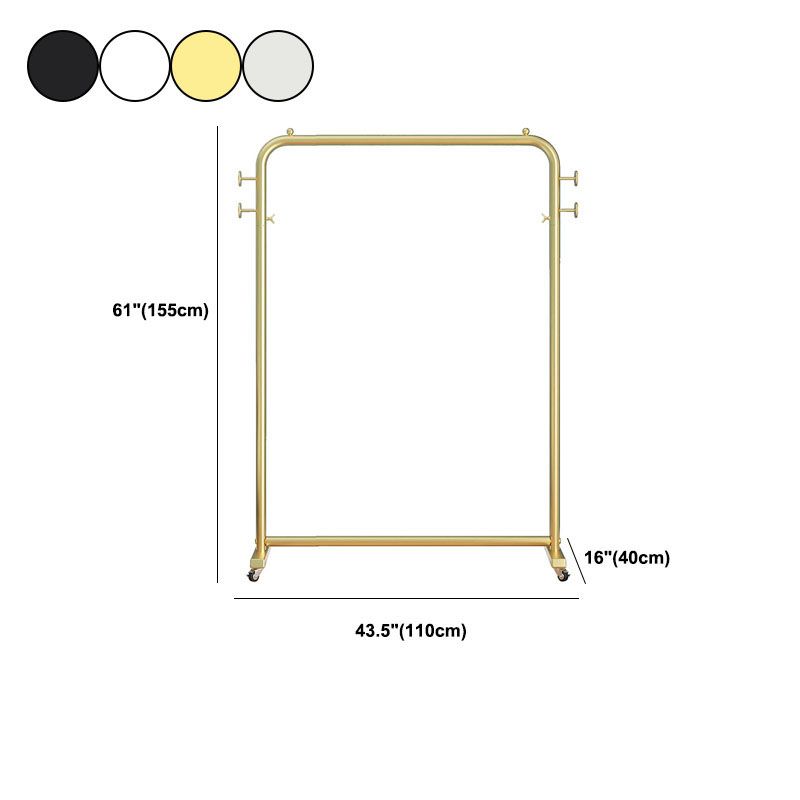 Modern Hall Stand Metal Hanging Rail y 4 ganchos repleto de casillas con castores