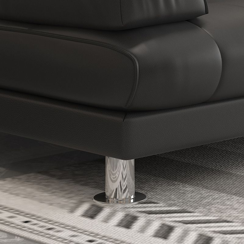 Sofá de cuero de sofá de 33.46 "de ancho con buques