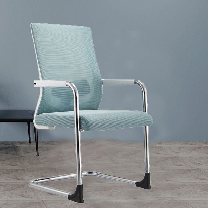 Sedia da ufficio a bracci fissi moderni nessuna sedia da scrivania non angosciante