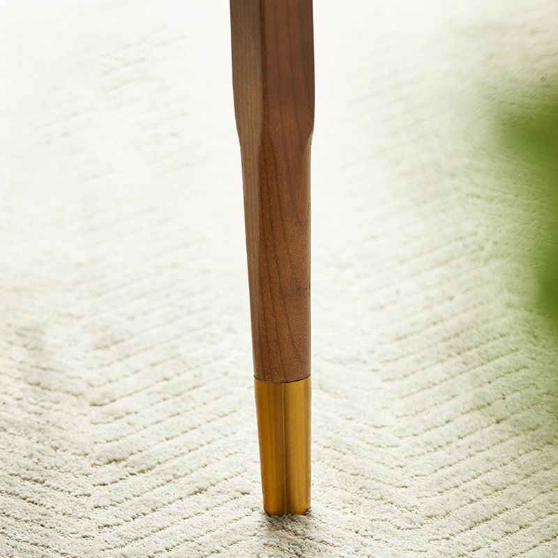 Leinenstuhl Massive Holzrahmenarme mit Basis vier Bein