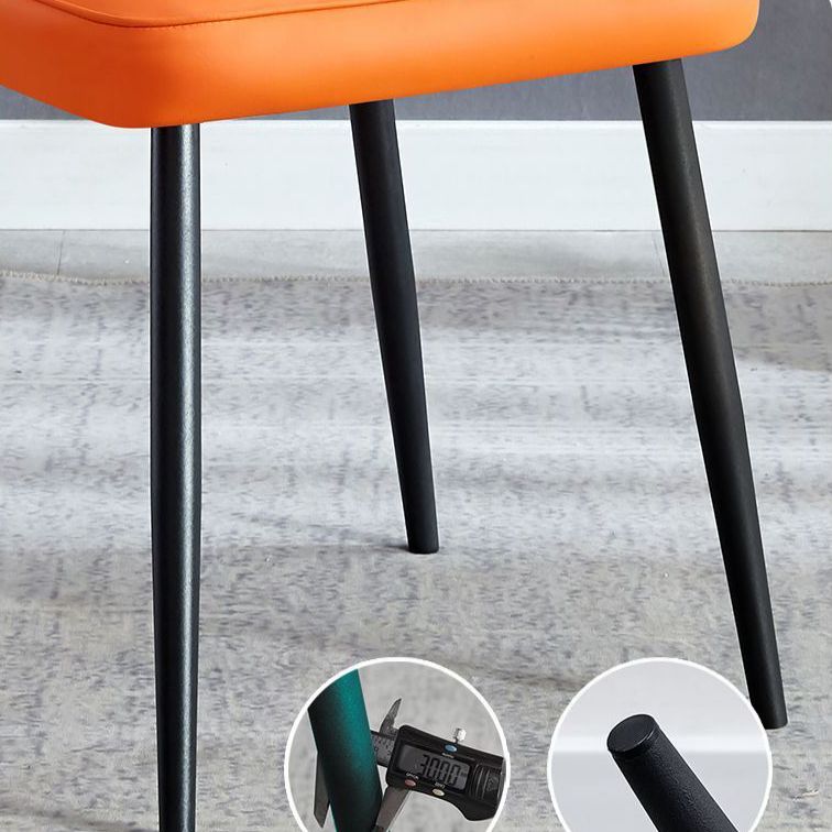 Contemporary Metal Dining Room Chair Wingback Armless Chair for Restaurant Use Clearhalo ' kitchen&dining_furn' 'Dining Chairs' 'Dining Tables & Seating' 'dining_chair' 'furn' 'furn_dining_chair' 'Furniture' 'furniture_dining_chair' 'Kitchen & Dining Furniture' 'kitchen' 1200x1200_8bd05c7e-bdc9-4ad9-b37f-80b073cc74a1