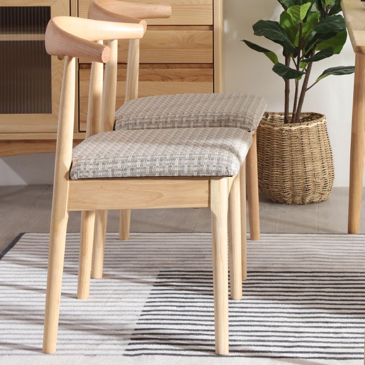 Chaise de style moderne en bois ouvert à l'arrière pour salle à manger pour salle à manger