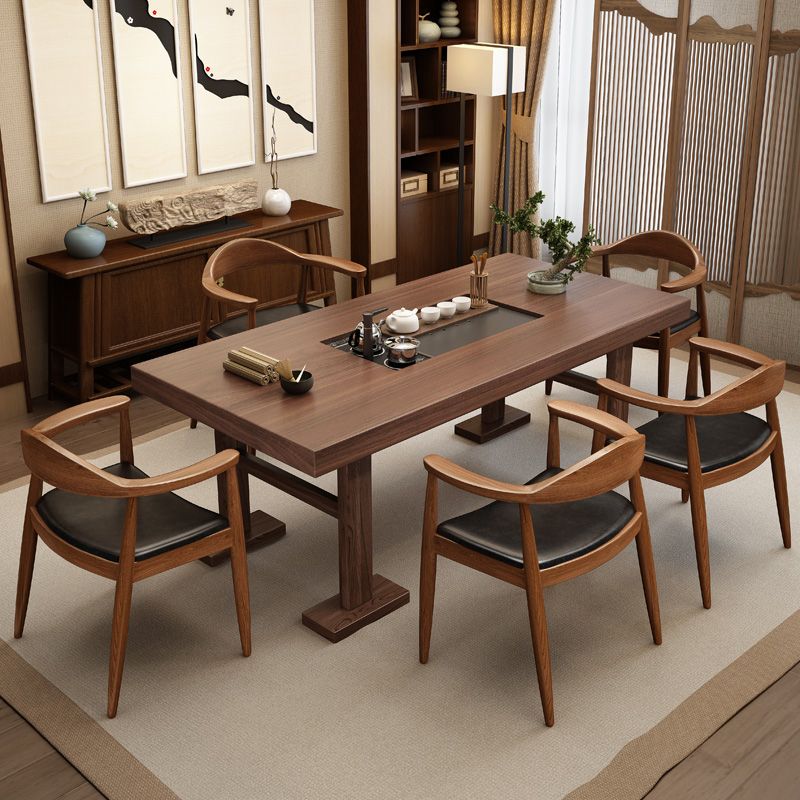 Traditional Style Ash Wood Chairs Kitchen Dining Open Back Arm Chairs Set Clearhalo ' kitchen&dining_furn' 'Dining Chairs' 'Dining Tables & Seating' 'dining_chair' 'furn' 'furn_dining_chair' 'Furniture' 'furniture_dining_chair' 'Kitchen & Dining Furniture' 'kitchen' 1200x1200_8bd146dd-144d-4dc8-b2bc-0e350a646181