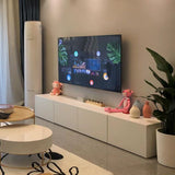 16 " D Modern Wooden White TV Stand Console Closed Storage TV Stand with 3 / 4 Drawers Clearhalo 'furn' 'furn_tv_stands_entertainment_centers' 'Furniture' 'Living Room Furniture' 'TV Stands & Entertainment Centers' 'TV Stands & Media Storage Furniture' 'tv_stands_entertainment_centers' 1200x1200_8bd2d598-fb3b-4bc3-9755-6353efa3436d