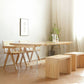 Modern Brown Wood Dining Table Rectangle Dining Table for Kitchen
