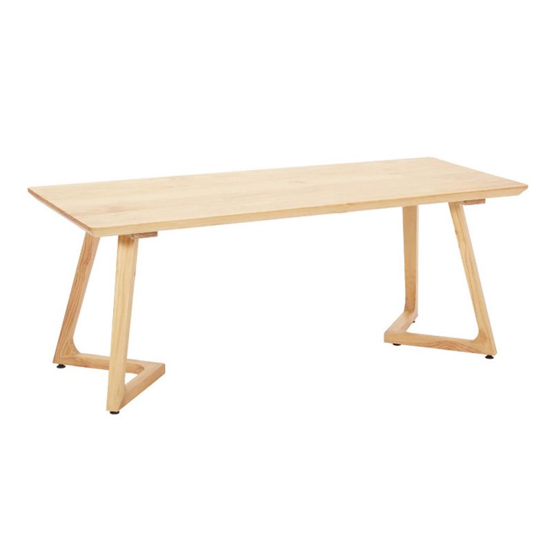 Minimalistisch 1/2/5 stuks meubels vaste houten rechthoek eettafel ingesteld in natuurlijk