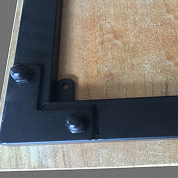 Scrivania per la scrittura a casa a L di scrittura industriale scrivania in legno massiccio senza armadietto