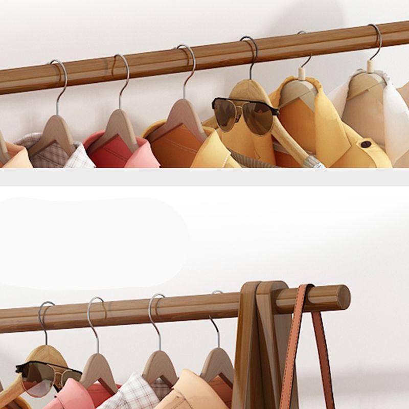 Solid Wooden Coat Rack Shelf Storage and Hanging Rail Coat Hanger Clearhalo 'Entry & Mudroom Furniture' 'furn' 'furn_hall_tree_coat_racks' 'Furniture' 'Hall Trees & Coat Racks' 'hall_tree_coat_racks' 1200x1200_8bd9b384-a983-408c-96d7-24242fb59e85