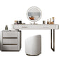 17.71" Wide Modern Make-up Vanity with 5 Storage Drawers Bright White Wood Vanity Set
