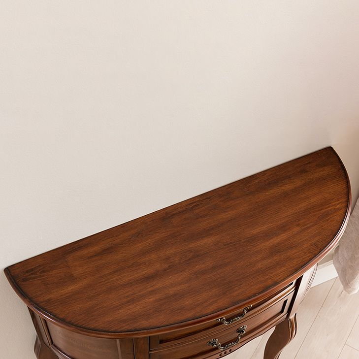 Console moderna di metà secolo Tavolo da divano di divani in legno massiccio