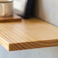 Contemporary Floating Bookshelf Wooden Natural Closed Back Bookcase