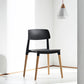 Sillas de comedor de estilo contemporáneo sillas de comedor sin brazos con patas de madera para cocina