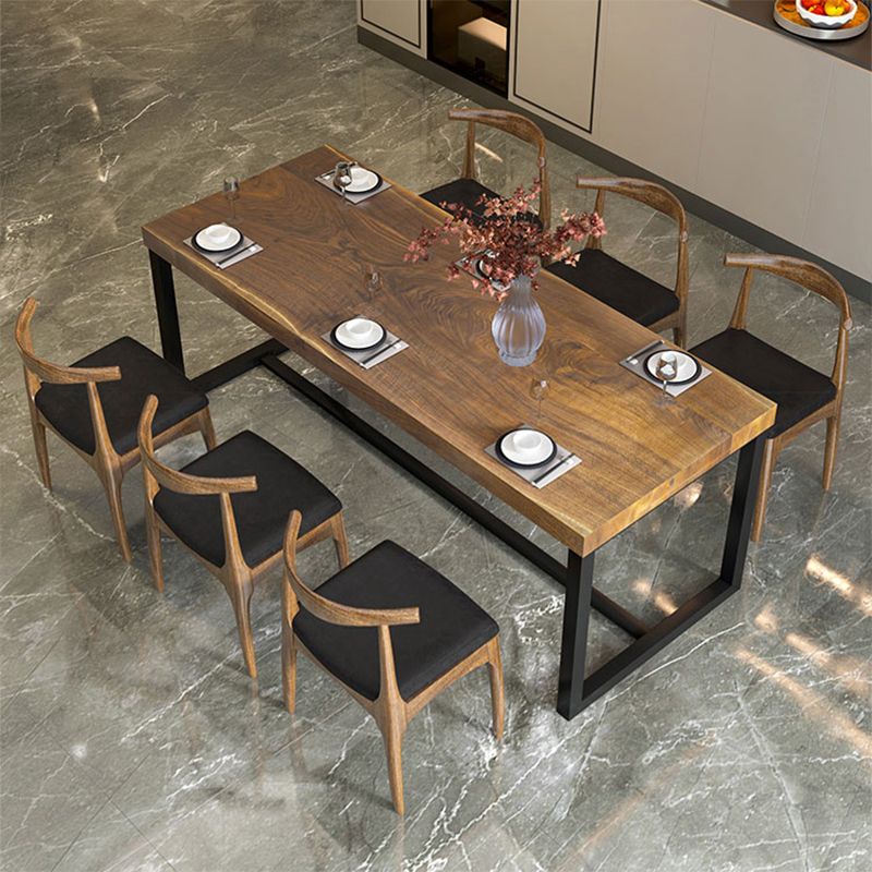 Industrial Rectangular Writing Desk Solid Wood Office Desk for Home Clearhalo 'furn' 'furn_office_desk' 'Furniture' 'Office Desks' 'Office Furniture' 'office_desk' 1200x1200_8be1afd8-ebe4-4ade-8e0c-46012a26300a