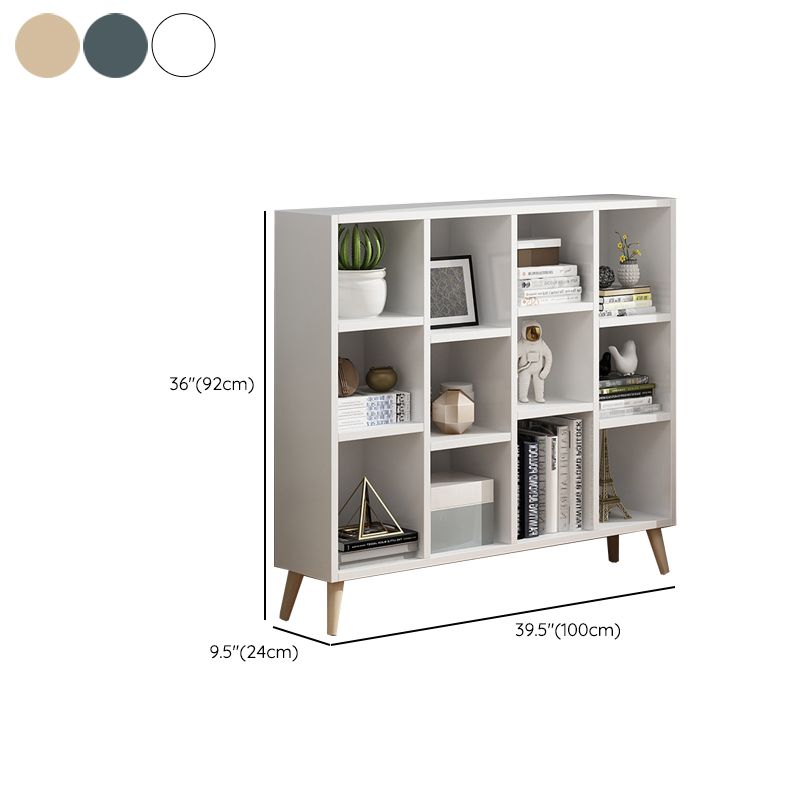 Scandinavian 9-inch Wide Cube Bookshelf Wood Home Floor Type Bookcase