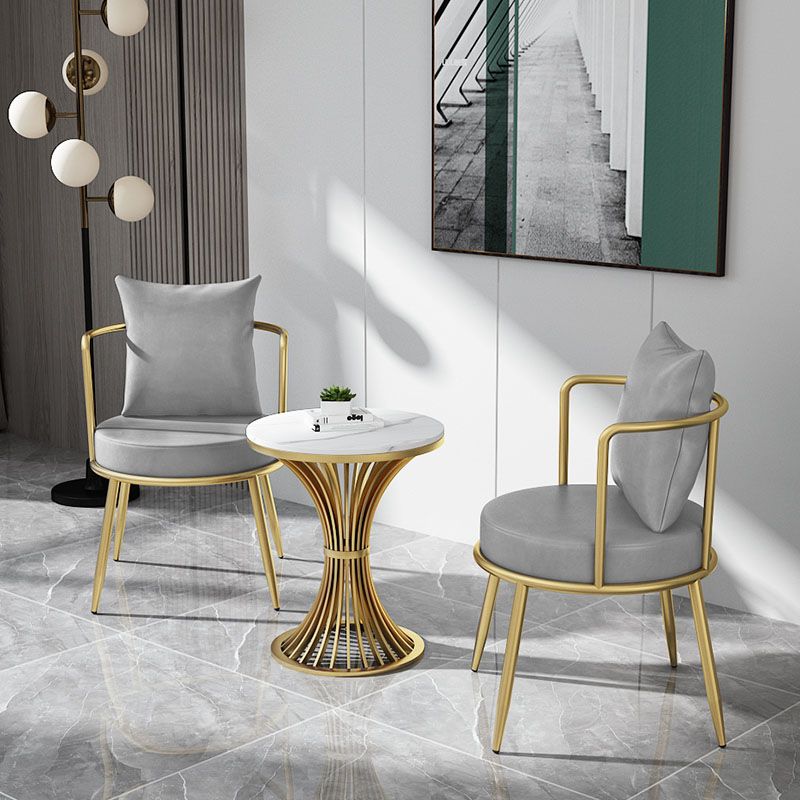 Scandinavian Upholstered Linen Fabric Dining Chair Open Back Side Chair Clearhalo 'Dining Chairs' 'Dining Tables & Seating' 'dining_chair' 'furn' 'furn_dining_chair' 'Furniture' 'furniture_dining_chair' 'Kitchen & Dining Furniture' 1200x1200_8be37ecc-e2e1-4297-926d-8114b921c65f