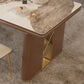 Stone Top Dinette Table with Storage Modern Kitchen Dining Table Clearhalo 'Dining Tables & Seating' 'Dining Tables' 'dining_table' 'furn' 'furn_dining_table' 'Furniture' 'Kitchen & Dining Furniture' 1200x1200_8be495bd-3438-4767-8305-836ba9b2018e