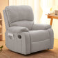 Modern Faux Leather Recliner 33.5" W Swivel Recliner Chair with Side Pockets