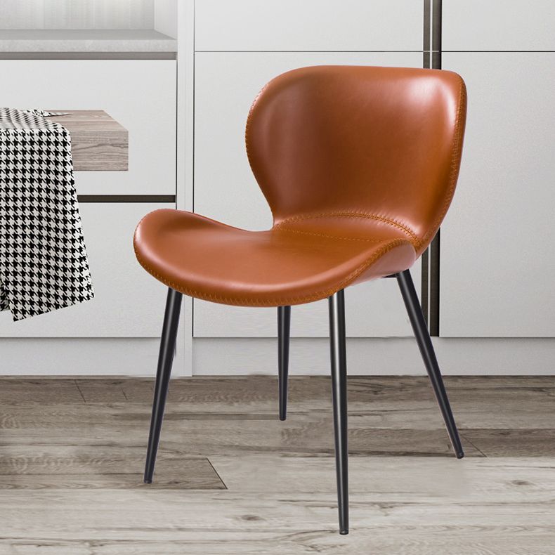 Zeitgenössischer Stil Faux Leder Metall Basis Haus für Hausstuhl