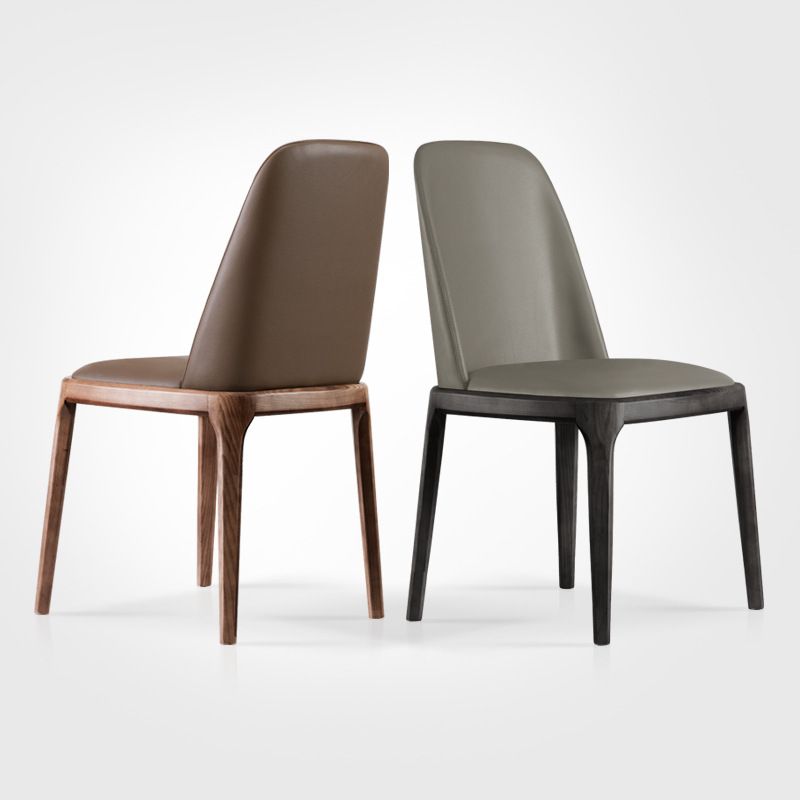 Contemporary Modern Wood Side Chairs Indoor-Outdoor Parsons Chair Clearhalo ' kitchen&dining_furn' 'Dining Chairs' 'Dining Tables & Seating' 'dining_chair' 'Furniture' 'furniture_dining_chair' 'Kitchen & Dining Furniture' 'kitchen' 1200x1200_8be8e3e1-25f9-4faf-a469-3dd13812b3b8