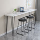 Wood Bar Dining Table Modern Rectangle Bar Table with 4 Legs Pedestal for Dessert Shop Clearhalo 'Bar Furniture' 'Bar Tables' 'bar_tables' 'furn' 'furn_bar_tables' 'Furniture' 'furniture_bar_tables' 'Kitchen & Dining Furniture' 1200x1200_8bea30f0-338e-4216-8020-645265d51aab