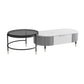 Glam Cocktail Table White 4 Legs Storage Coffee Cocktail Table Clearhalo 'Coffee & Accent Tables' 'Coffee Tables' 'coffee_tables' 'furn' 'furn_coffee_tables' 'Furniture' 'Living Room Furniture' 1200x1200_8bea4cb4-8e16-480b-ba0a-f0c88286b6b7